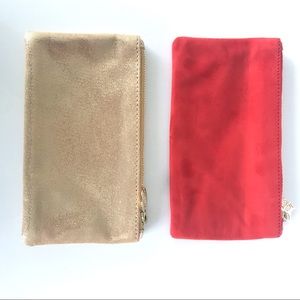 Charlotte Olympia Clutches x 2 (Gold & Red)